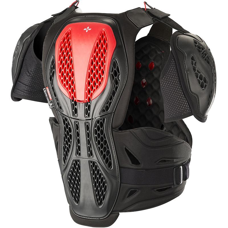 Gilet de protection BIONIC CHEST PROTECTOR ALPINESTARS Noir/Rouge