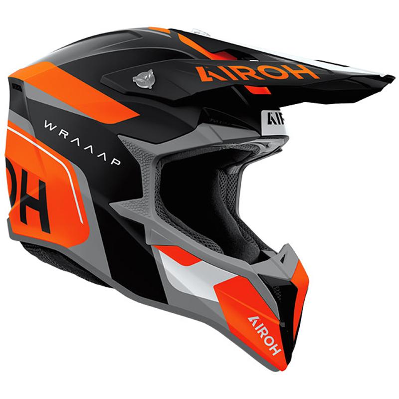 Casque cross WRAAAP CONQUER ORANGE MATT AIROH 2