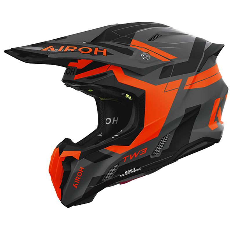 Casque cross TWIST 3 DYNASTY ORANGE MATT