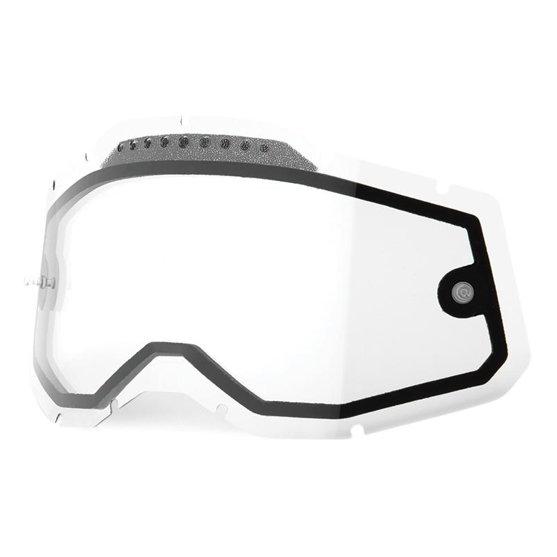 Ecran de masque Accuri2/Strata2/Racecraft2 double ventilé clair 100