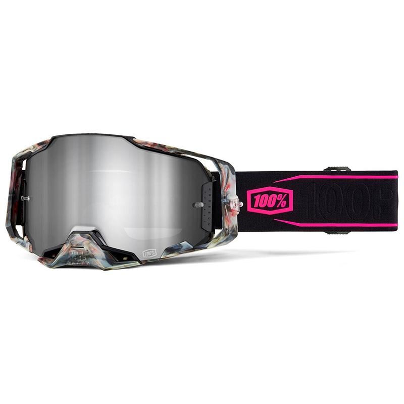 Masque cross ARMEGA Sarcelle - Ecran Mirror Silver 100