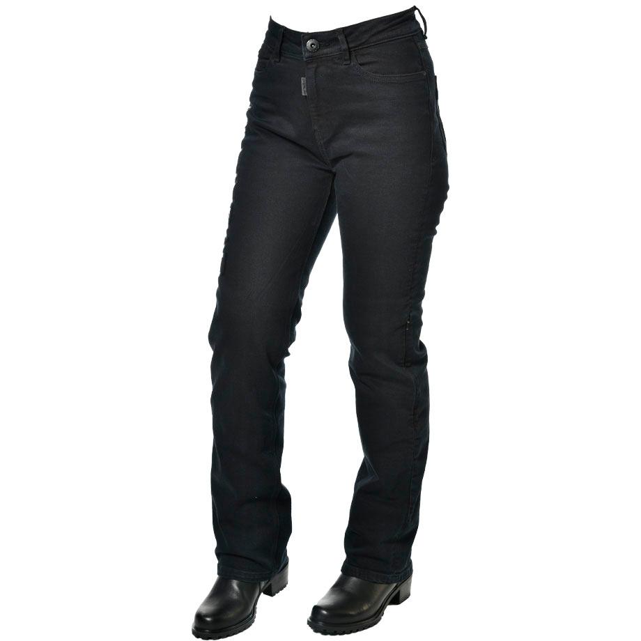 Jeans Moto Femme CBBI-WCCB - Pantalon Motard Protection Genoux/hanches, Coton élasthanne