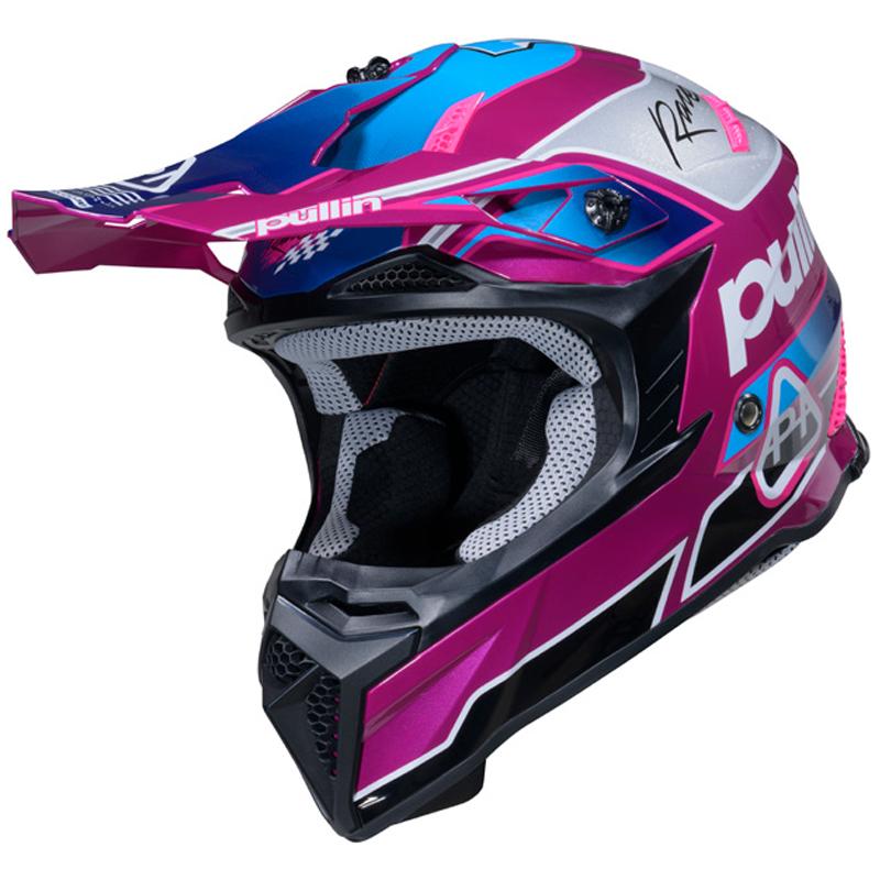 Casque cross GRAPHIC + TEAM SILVER