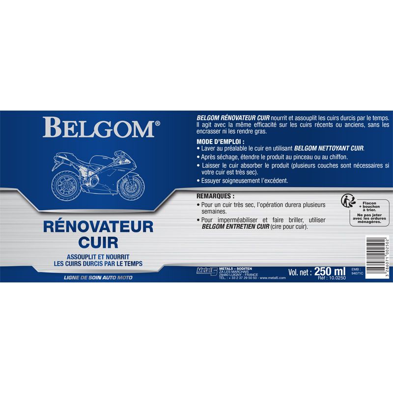 BELGOM Rénovateur cuir 2