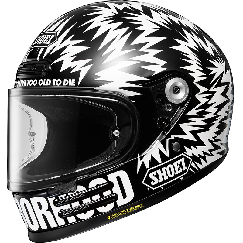 Casque GLAMSTER 06 NEIGHBORHOOD X DSC TC-5 SHOEI noir/blanc - MOTO