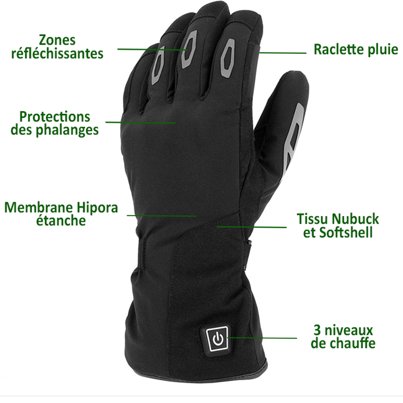 ESQUAD Gants chauffants SCOOTER 2