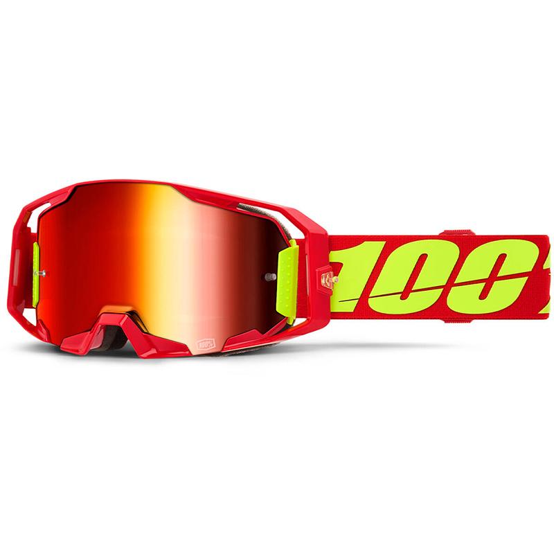 100% Masque cross ARMATIC Rouge - Ecran Mirror Rouge