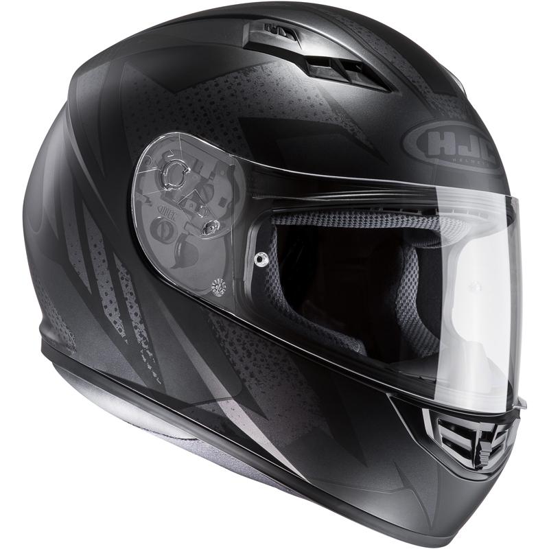 HJC Casque Moto CS 15 Treague MC4HSF, Noir