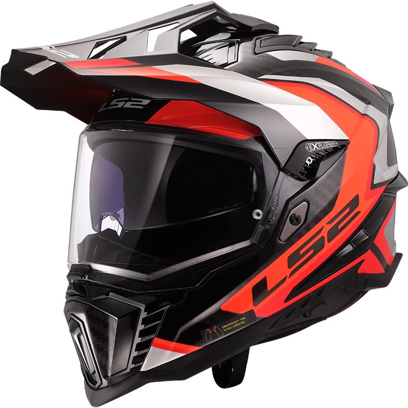 Casque MX701 EXPLORER CARBON FRONTIER II LS2