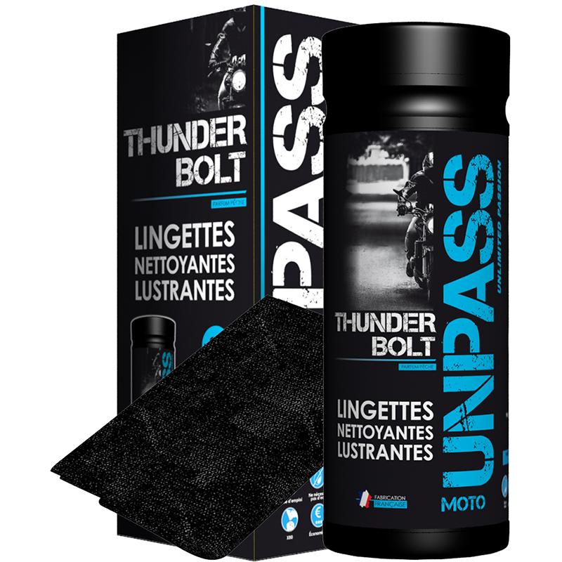 UNPASS THUNDERBOLT - BOITE DE 35 LINGETTES + MICROFIBRE EN ÉTUI