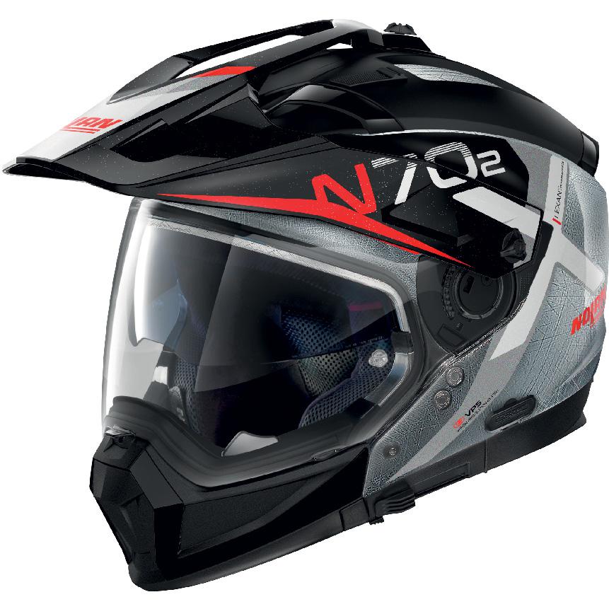 NOLAN Casque cross over N70 2 X Bungee n-com Scratched