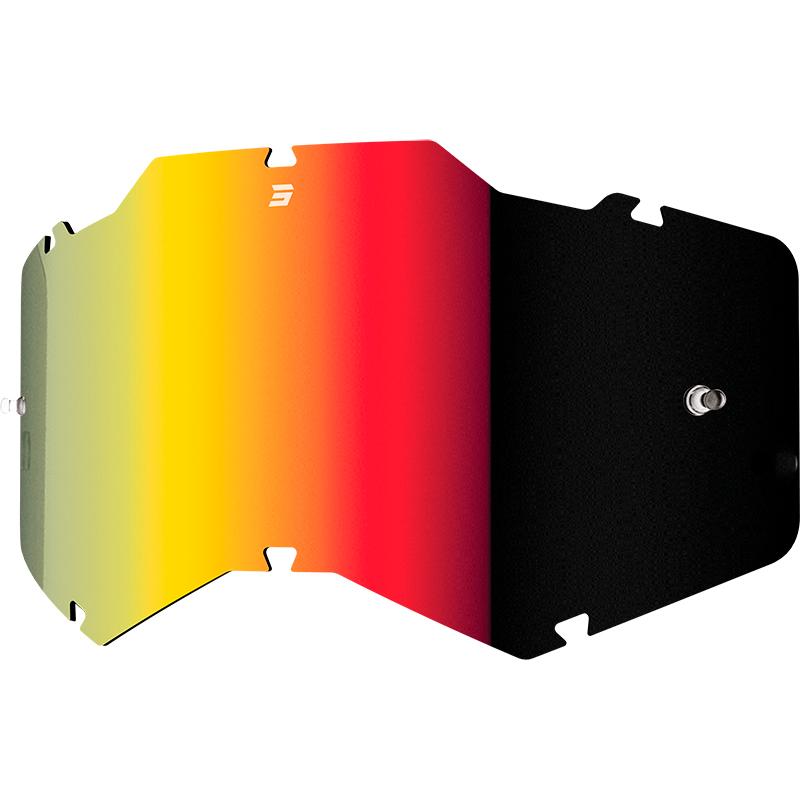 SHOT Ecran de masque AS/AF ASSAULT 2.0 / IRIS 2.0 IRIDIUM ROUGE