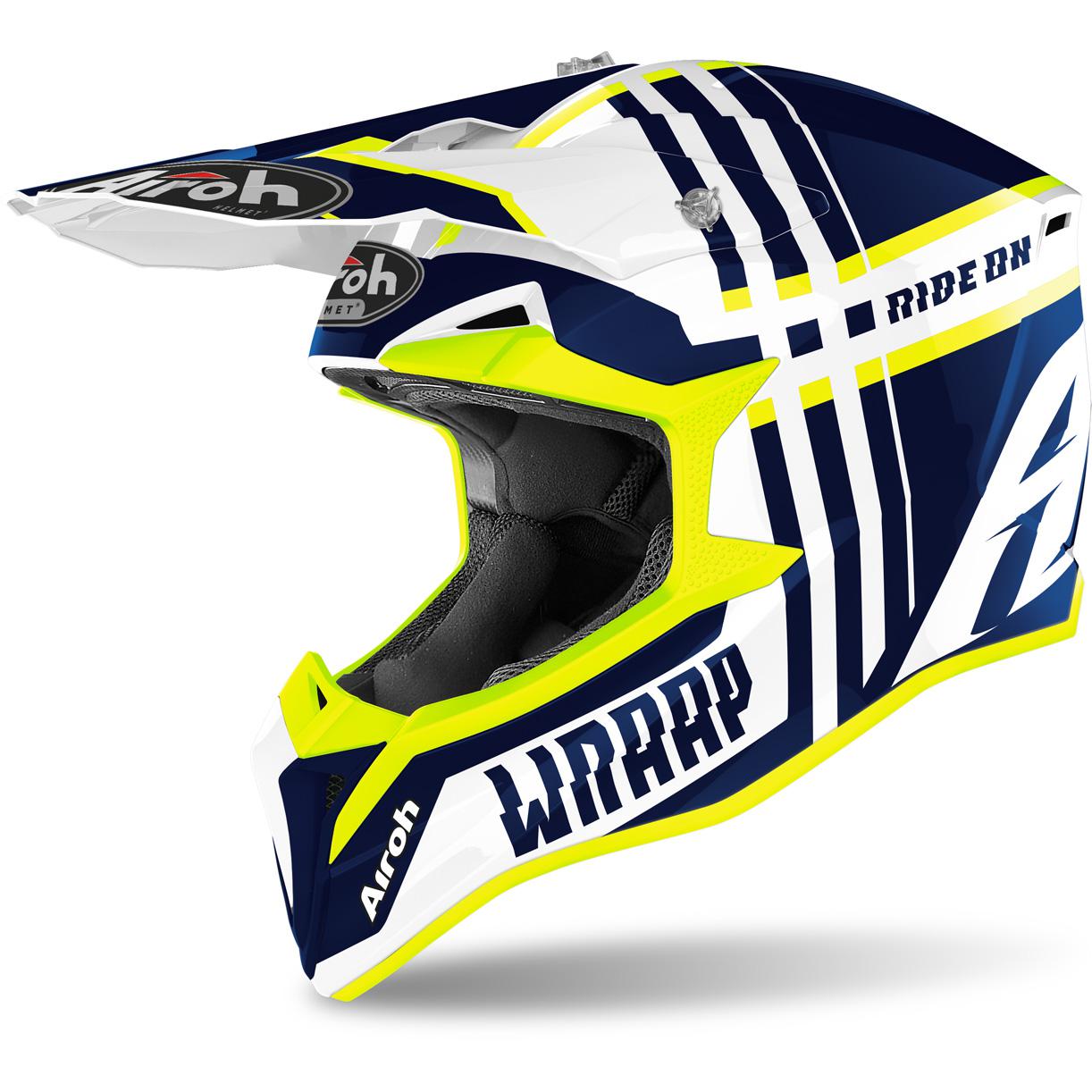 AIROH Casque cross WRAAP BROKEN