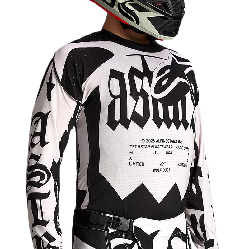 ALPINESTARS Maillot Cross TECHSTAR WOLF DUST DUNE BLACK 2
