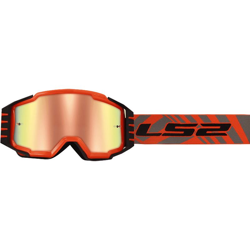 LS2 Masque Cross Charger Pro Kid Hiv Orange With Rose Gold Iridium Visor