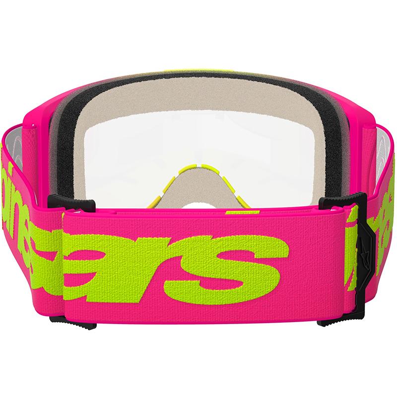 ALPINESTARS Masque cross VISION 5 WORDMARK - ROSE FLUO/JAUNE FLUO 2