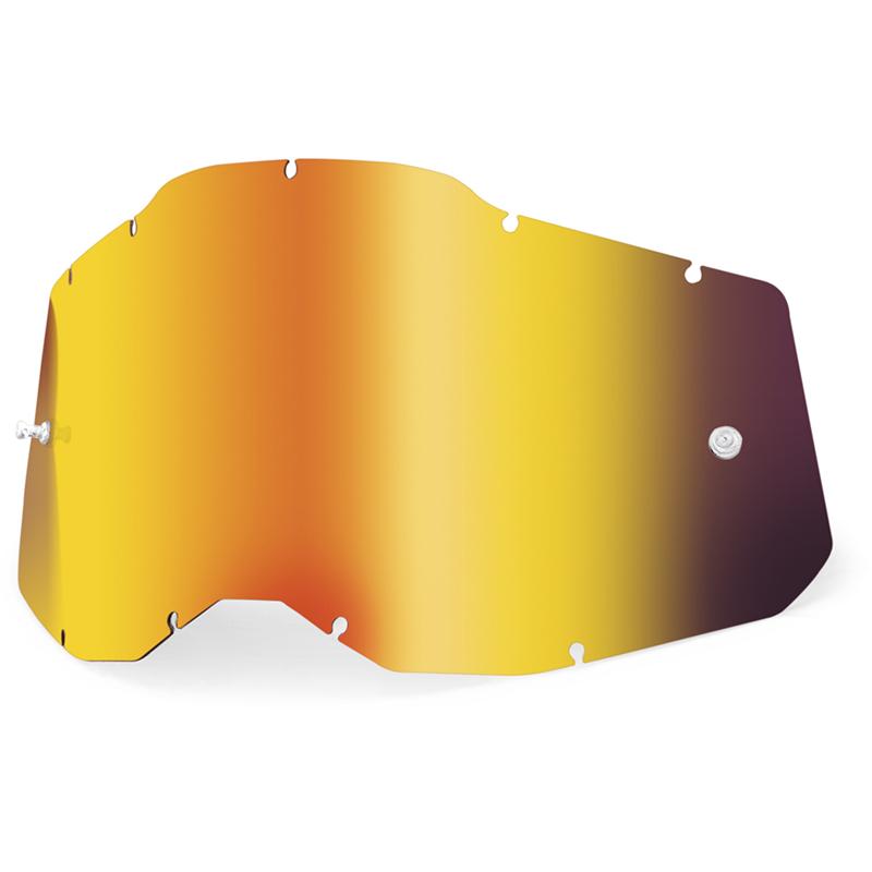 100% Ecran de masque Accuri2/Strata2/Racecraft2 mirror rouge