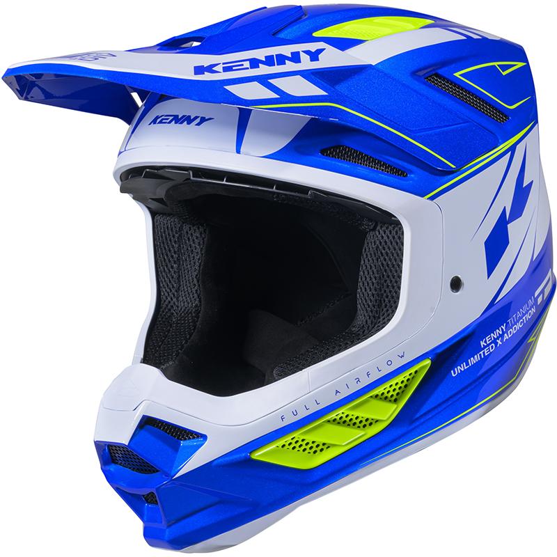 KENNY Casque cross TITANIUM GRAPHIC CANDY BLUE