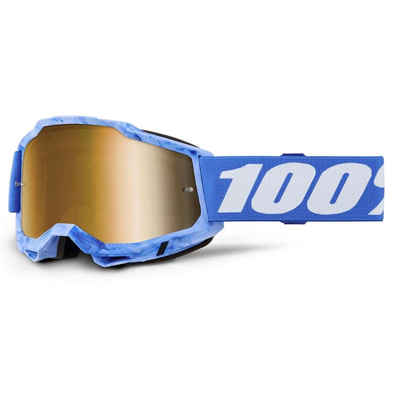 100% Masque cross ACCURI 2 Sursi - bleu/Mirror True Gold