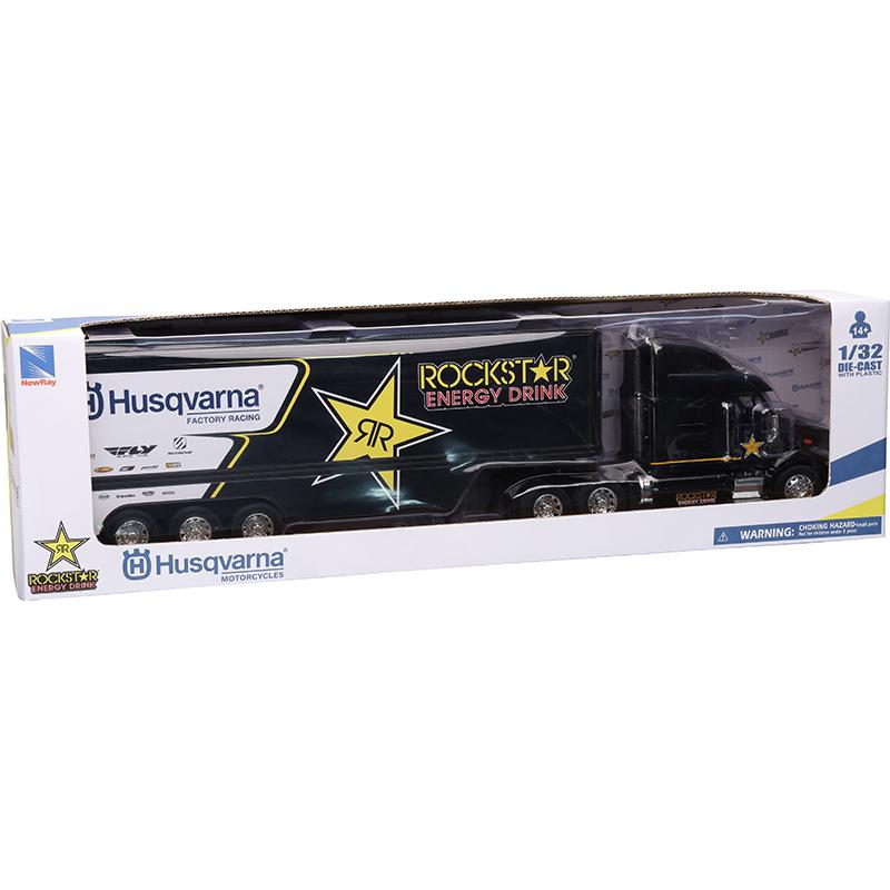 NEWRAY Réplique 1/32ème CAMION TEAM ROCKSTAR HUSQVARNA 2