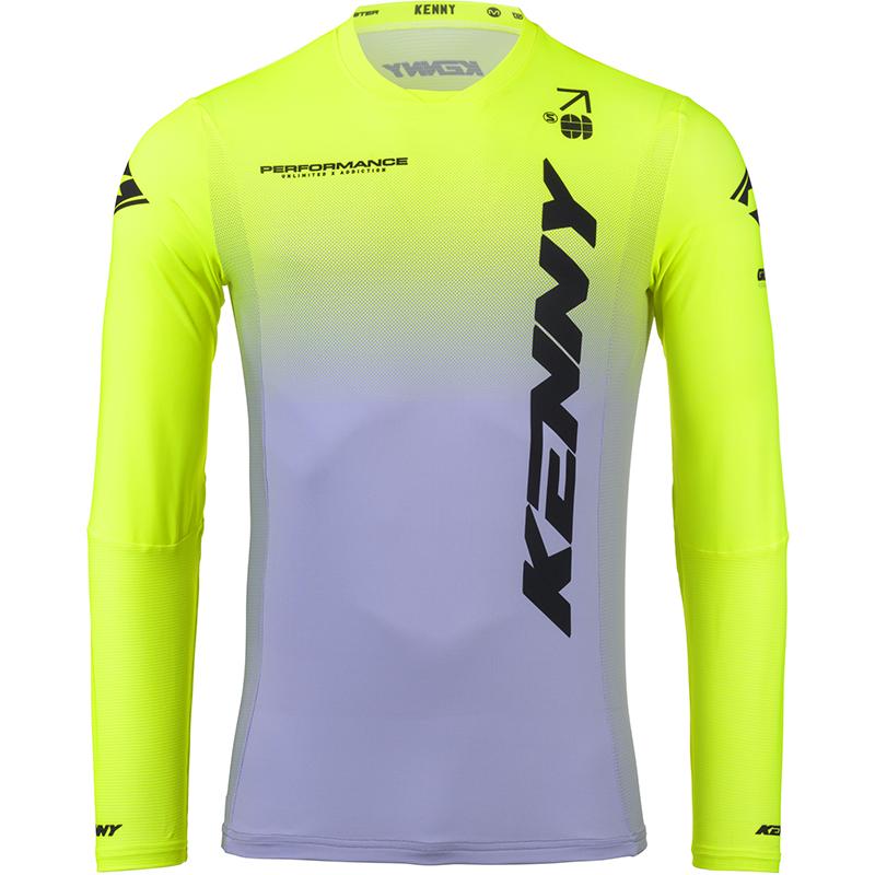 KENNY Maillot cross PERFORMANCE GRADIENT GREY NEON YELLOW