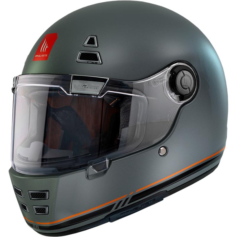 Casque JARAMA SV SOLID C4 MTHELMET gris mat - MOTO-AXXE.FR, Casque intégral
