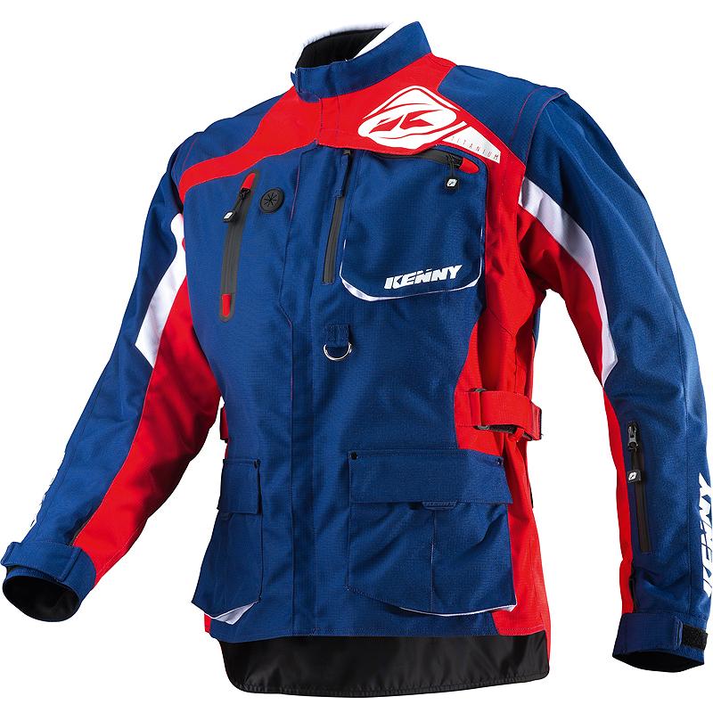 Veste Enduro TITANIUM KENNY Rouge Bleu MOTO AXXE FR Veste Enduro
