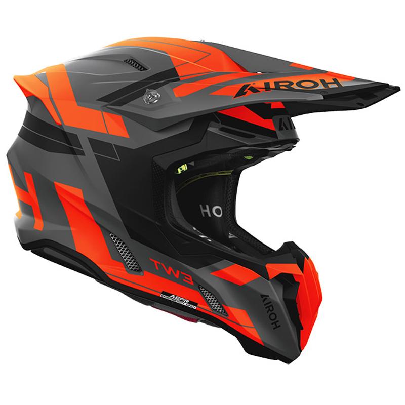 AIROH Casque cross TWIST 3 DYNASTY ORANGE MATT 2