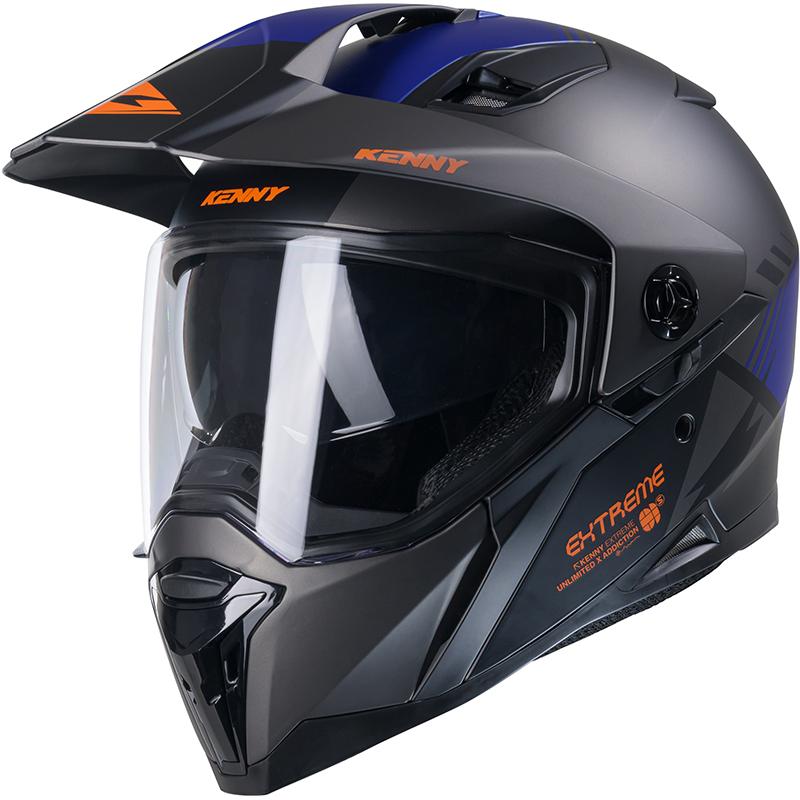KENNY Casque crossover EXTREME GRAPHIC GUNMETAL MATT