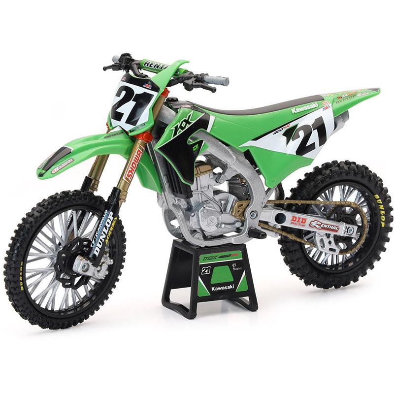 NEWRAY Réplique Moto Kawasaki 450 KX J. ANDERSON - Echelle 1/12&deg;