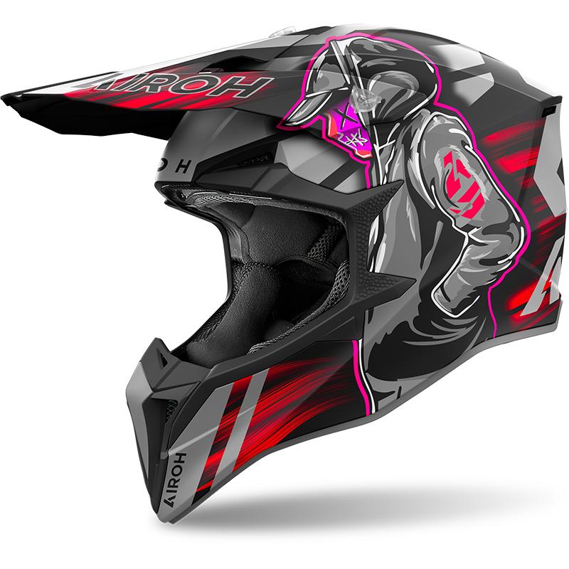 AIROH Casque cross WRAAAP CYBER