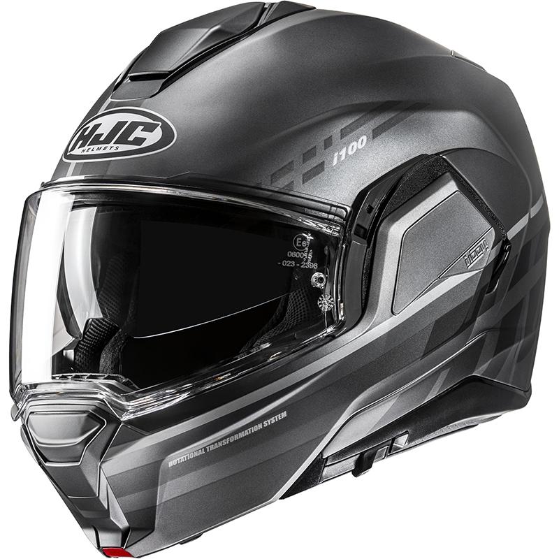 Casque Intégral HJC I90 Syrex-MC5SF - MED (7 1/8-7 1/4) - Noir/Gris Semi-mat - NEUF