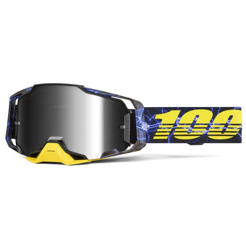 Masque cross 100% ARMEGA HiPER FURIOUS- Ecran Mirror Silver 2026