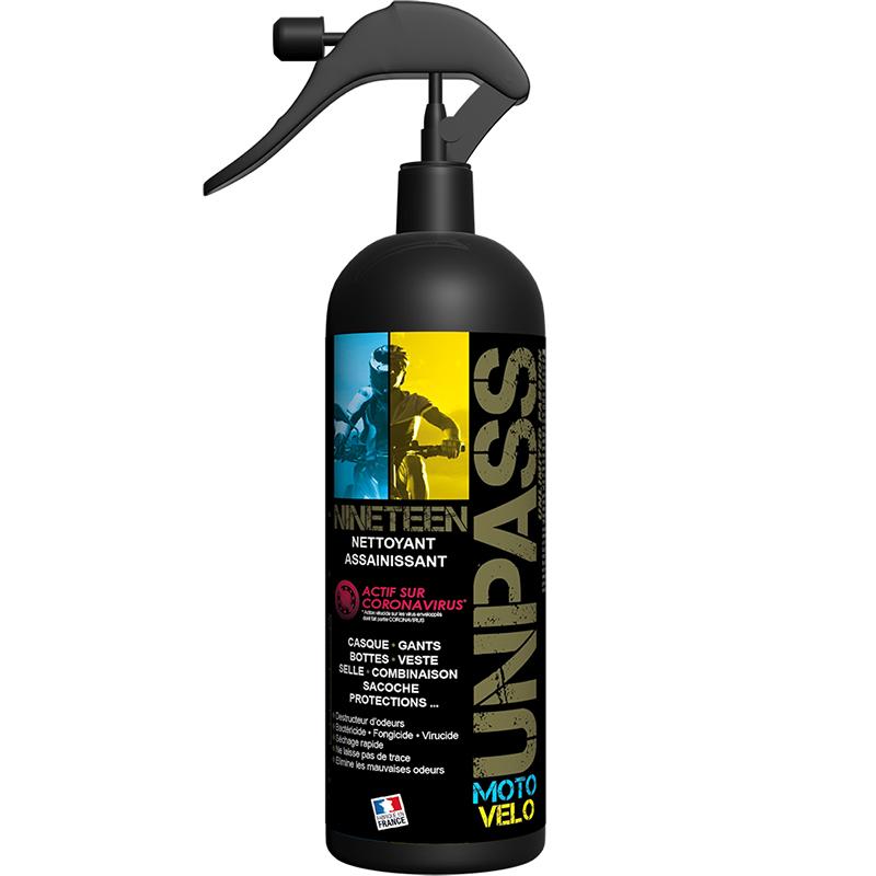 NINETEEN ASSAINISSANT CASQUES – GANTS – BOTTES 500ML