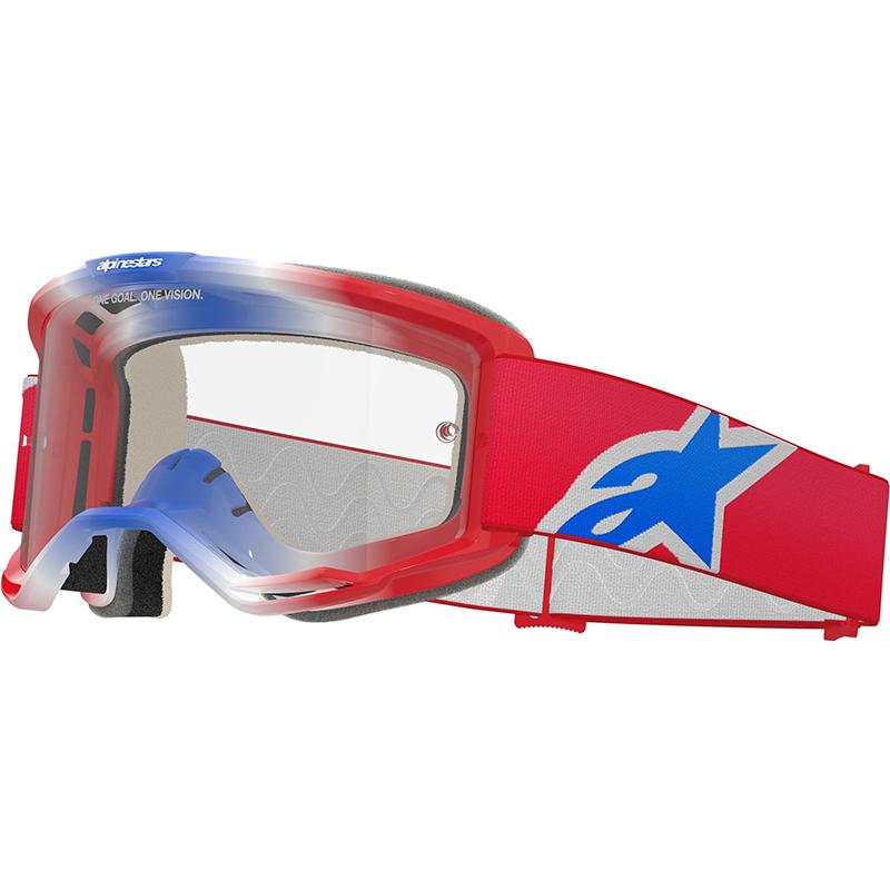 ALPINESTARS Masque cross VISION 5 CORP - ROUGE/BLEU/BLANC