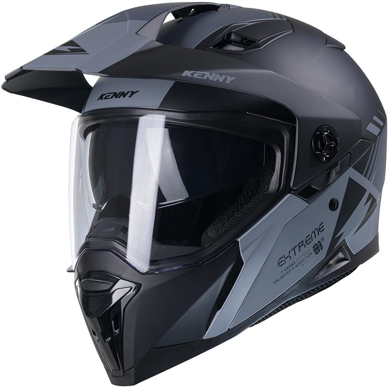 KENNY Casque crossover EXTREME GRAPHIC BLACK GREY MATT