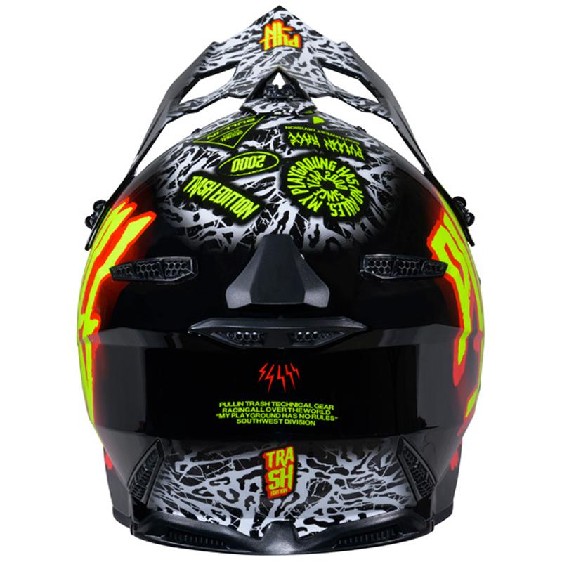 PULL-IN Casque cross GRAPHIC + TRASH RED 2