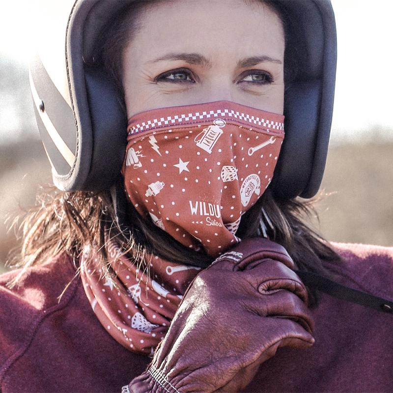 WILDUSTSISTERS Tour de cou RED CHILI Brick