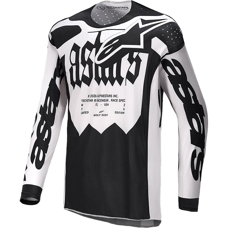 ALPINESTARS Maillot Cross TECHSTAR WOLF DUST DUNE BLACK