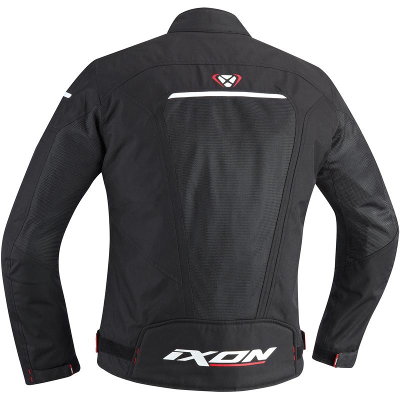 Veste Moto Ixon X - Taille Courte Homme, Noir Et Rouge, Taille M, Pour Une Protection Légère En Ville