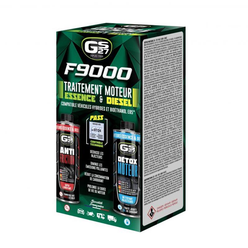 GS27 Entretien F9000 - TRAITEMENT MOTEUR ESSENCE ET DIESEL - 2 x 300ml