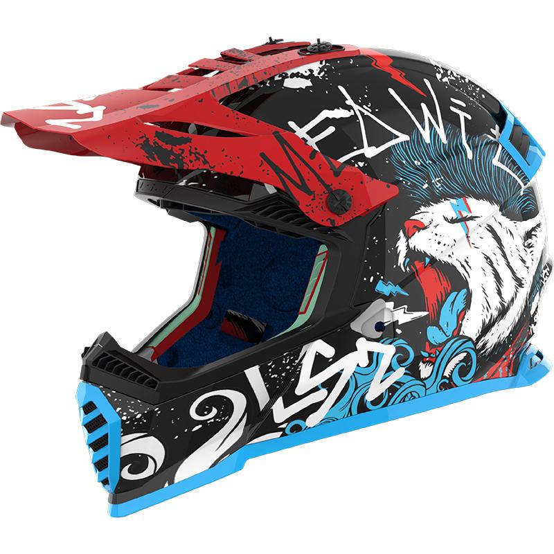LS2 Casque cross MX437 FAST II MINI STARMAW