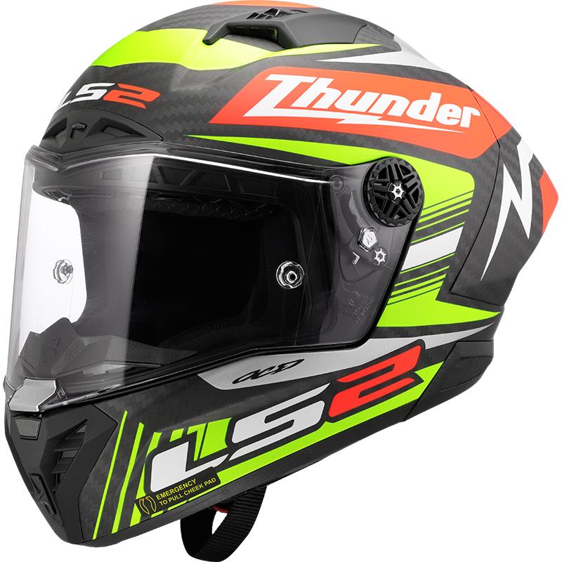 LS2 Casque FF805 THUNDER GP AERO CARBON REPLICA BLACK-06