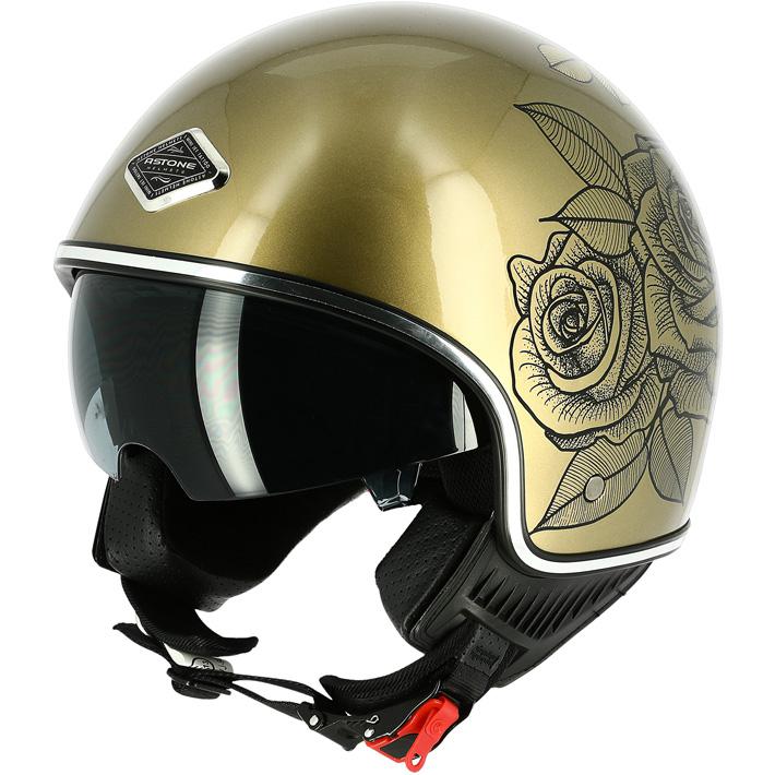 ASTONE Casque MINIJET 66 TATTOO ROSES
