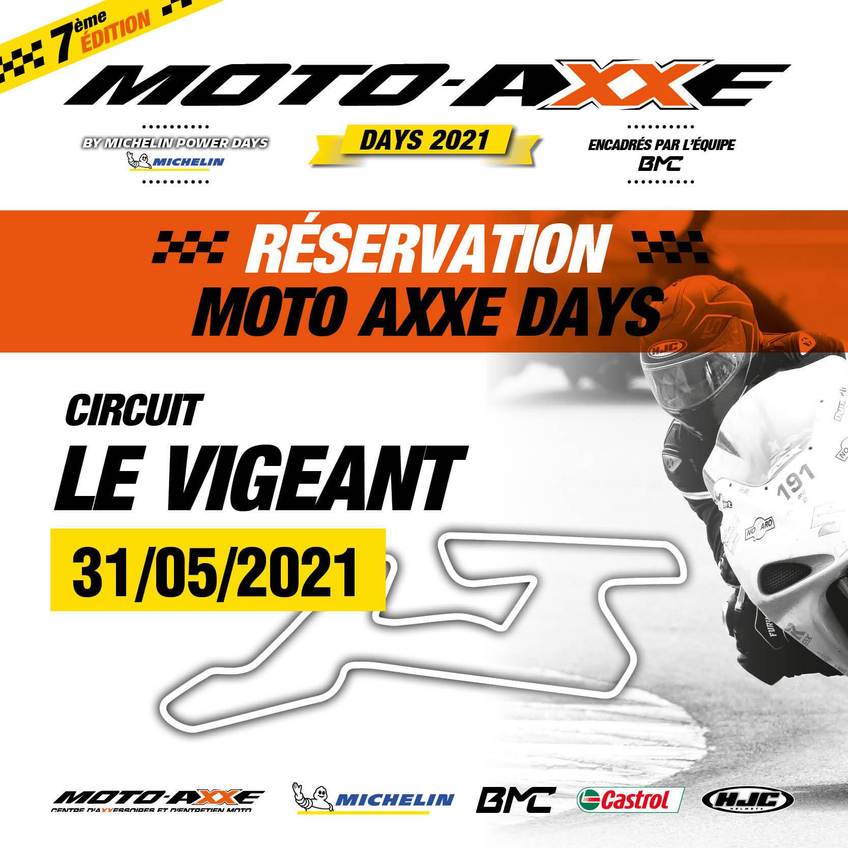 MOTO AXXE Réservation MOTO AXXE DAYS Le Vigeant 31 mai 2021
