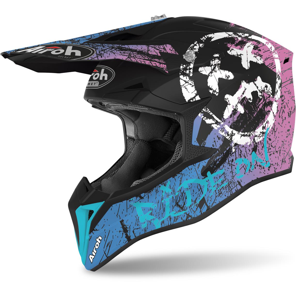 EOLE Casque Cross Advance Bleu Et Rouge - Homologué ECE R 22.06 - Taille S (55-56cm)