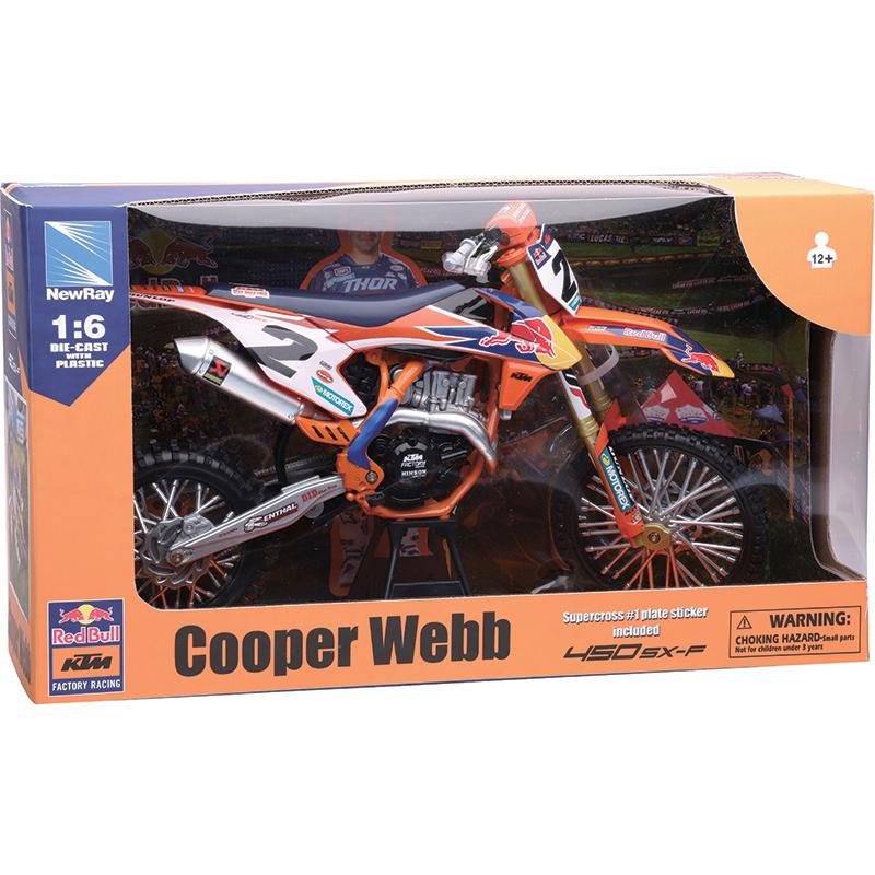 NEWRAY Réplique 1/6ème MOTO KTM 450 SX-F RED BULL C.WEBB 2