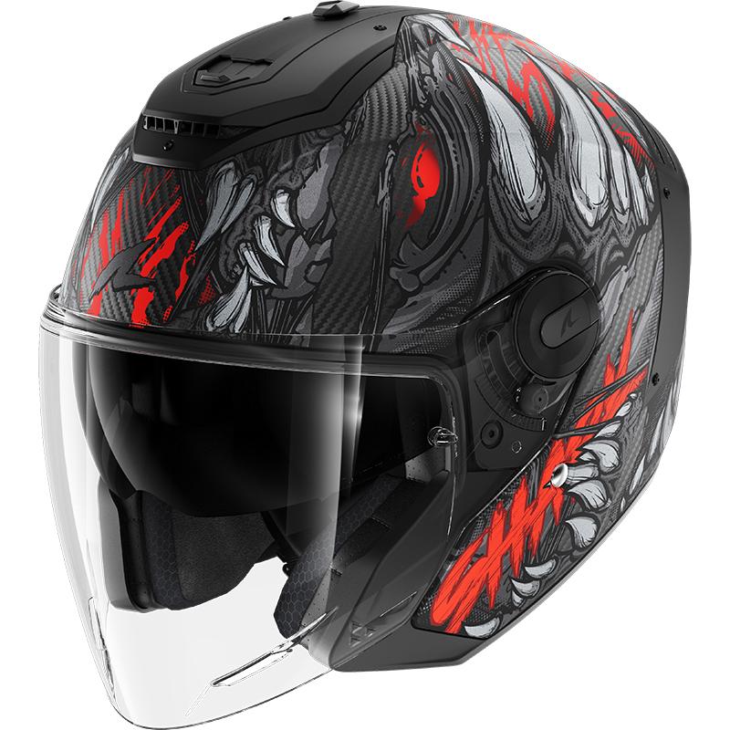 SHARK Casque RS JET CARBON SHAYTAN Mat