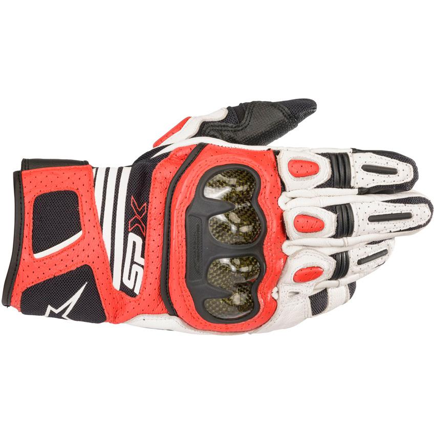 Gants Moto Alpinestars SP X Air Carbon V2 - Blanc