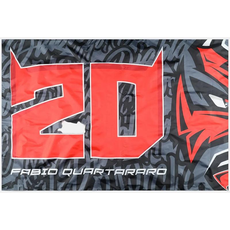 QUARTARARO Drapeau Yamaha Dual Fq20 - El Diablo Eyes B Fabio Quartararo